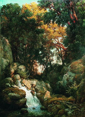 Водопад. 1880-е