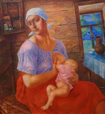 "Мать (Деревенская мадонна)", 1915