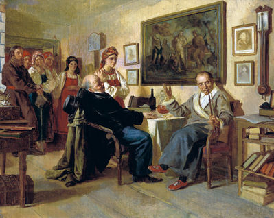 Торг. Сцена из крепостного быта. из недавнего прошлого. 1866