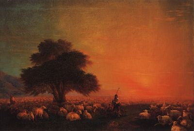 «Овцы на пастбище», 1850-е