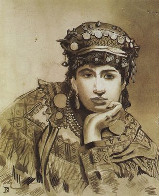 Черногорская девушка. 1876
