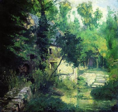 Мельница на истоке речки Вёль. 1874