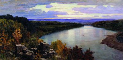 Ока. Вечер. 1903