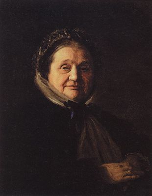 Портет В.Н.Воейковой, бабушки художника. 1867