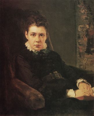 Портрет В.Д.Хрущевой, сестры художника. 1874