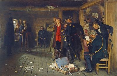 "Арест пропагандиста", 1892
