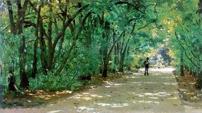 Аллея в парке. Качановка. 1880