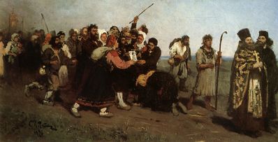 Крестный ход. 1877   Эскиз