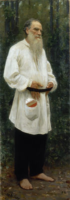 Л.Н. Толстой босой. 1901