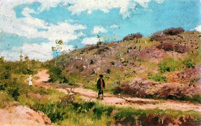 Летний пейзаж в Курской губернии. 1876-1915 Этюд