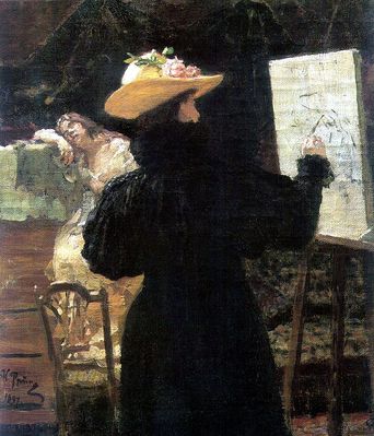 М.К. Тенишева за работой. 1897