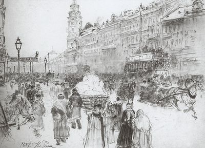 Невский проспект. 1887