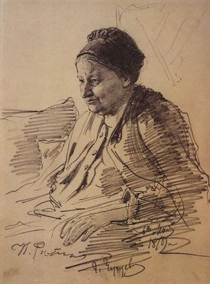 Портрет Т.С. Репиной, матери художника. 1879
