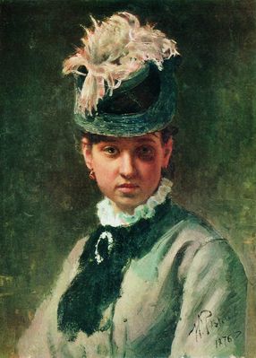 Портрет В.А.Репиной, жены художника. 1876