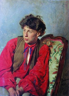 Портрет В.Е. Репина, брата художника. 1867
