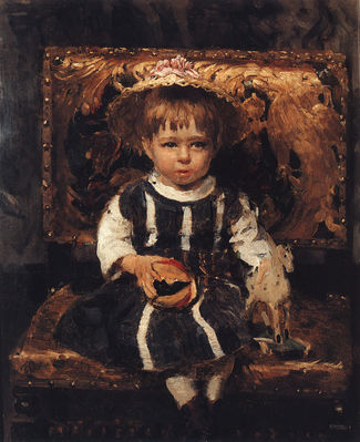 Портрет В.И. Репиной, дочери художника в детстве. 1874