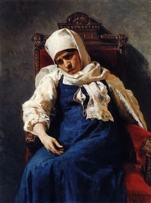 Портрет актрисы Пелагеи Антиповны Стрепетовой в роли Елизаветы. 1881