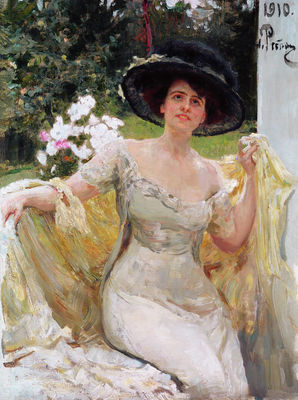 Портрет артистки Беллы Горской. 1910