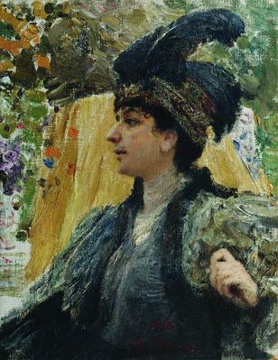 Портрет художницы В.В. Веревкиной. 1916