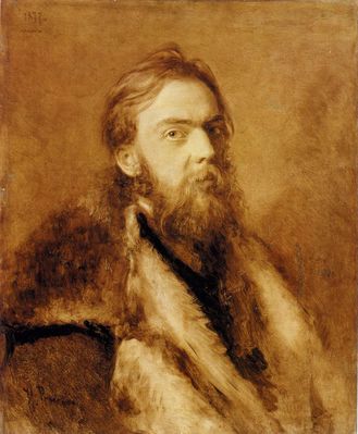 Портрет художника Николая ивановича Мурашко . 1877