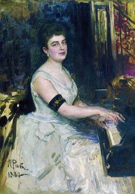 Портрет пианистки М.К. Бенуа. 1887