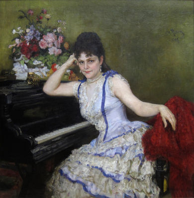 Портрет пианистки С.и. Ментер. 1887