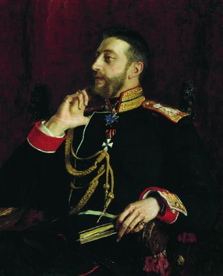 Портрет великого князя Константина Константиновича Романова. 1891