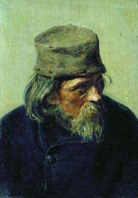 Продавец ученических работ в Академии художеств. 1870