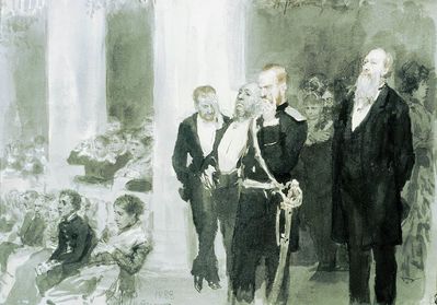 Во время концерта в дворянском собрании. 1888