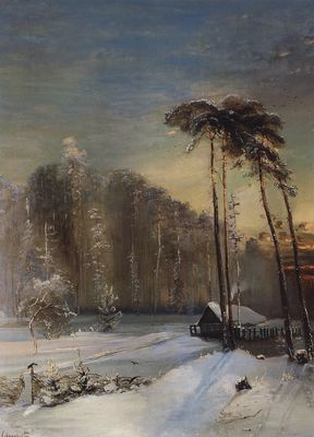 "Лес в инее", 1890-е