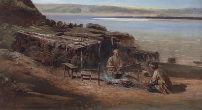 "Рыбаки на Волге", 1872