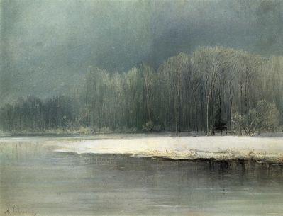 "Зимний пейзаж. иней", 1870-е