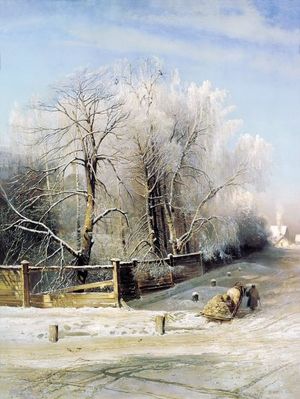 "Зимний пейзаж. Москва", 1873