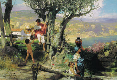 Рим. Деревня. За водой. Конец 1880-х