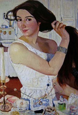 "За туалетом", 1909