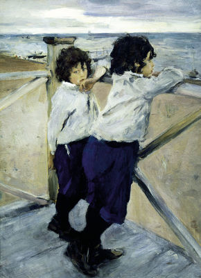 Дети (Саша и Юра Серовы). 1899