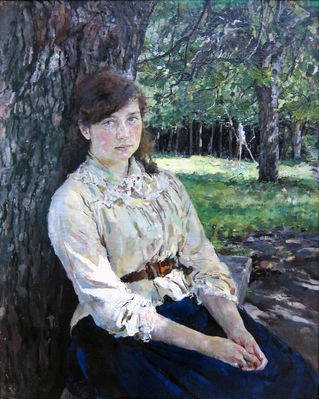 Девушка, освещенная солнцем (Портрет М.Я.Симонович). 1888