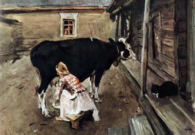 Крестьянский дворик в Финляндии. 1902