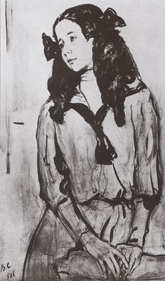 Портрет Н.З. Раппопорт. 1908