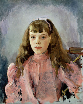 Портрет великой княжны Ольги Александровны (1882-1952) в детстве. 1893
