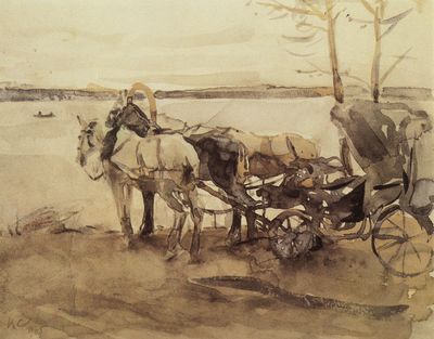 У перевоза. 1905