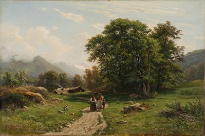 «Швейцарский пейзаж», 1866