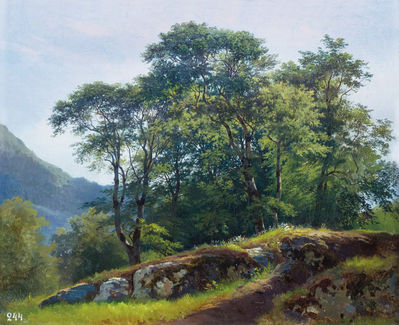 "Буковый лес в Швейцарии", 1863