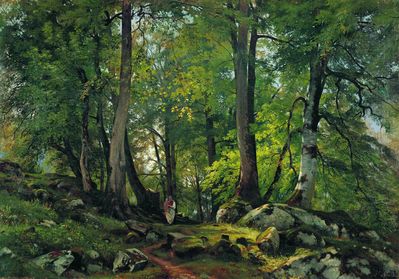 Буковый лес в Швейцарии. 1863-1864