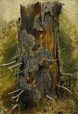 Кора на сухом стволе. 1889-1890 Этюд