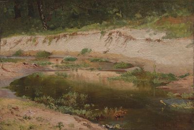Лесной ручей. 1895 Этюд