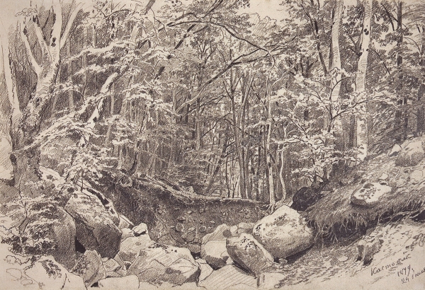 На горе Кастель в окрестностях Алушты. 1879