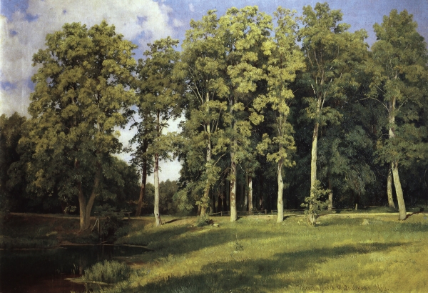 Роща у пруда. Преображенское. 1896