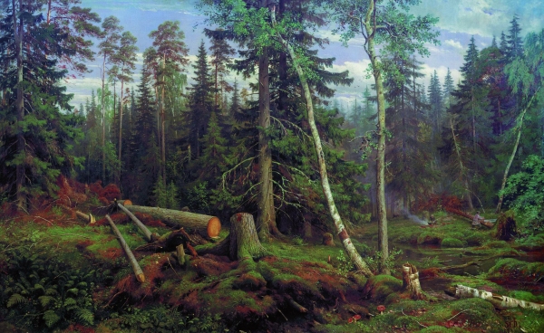 Рубка леса. 1867
