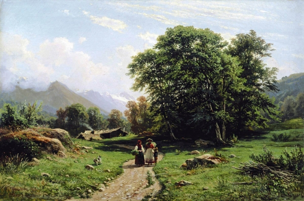 Швейцарскй пейзаж. 1866